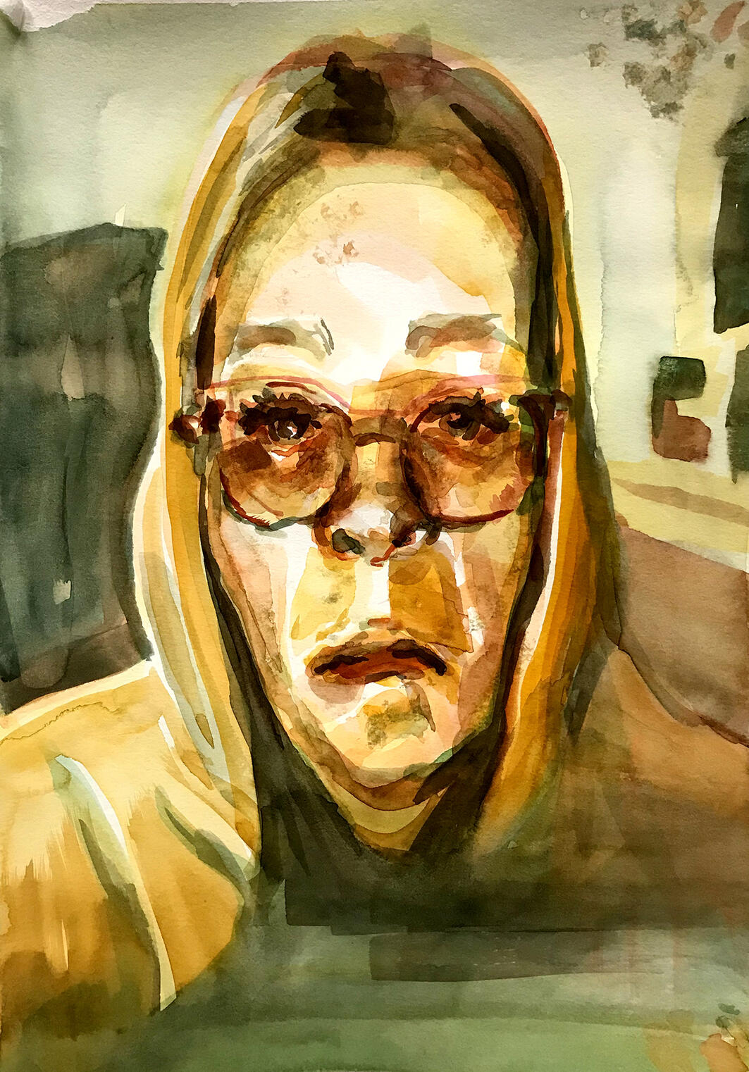 the drooper (watercolor)