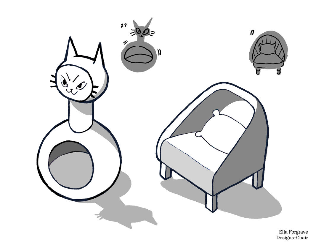 Prompt: Silhouette to 3D- Chairs